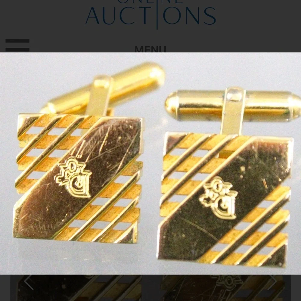 Authentic Christian Dior Cuff Links in a gift box.